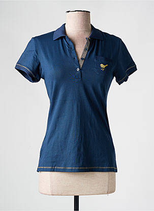 Polo broderie manches courtes bleu GIRLS GOLF femme