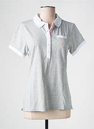 Polo broderie manches courtes gris GIRLS GOLF femme