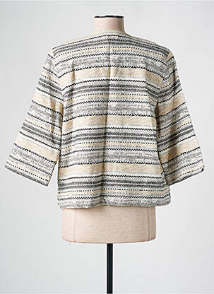 Veste casual col rond beige ESE O ESE femme