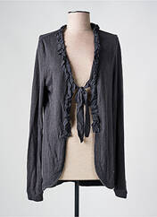 Gilet manches longues gris LA FEE MARABOUTEE pour femme seconde vue