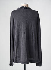 Gilet manches longues gris LA FEE MARABOUTEE pour femme seconde vue