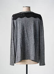 Gilet manches longues gris LA FEE MARABOUTEE pour femme seconde vue