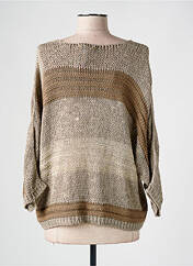 Gilet manches longues marron LA FEE MARABOUTEE pour femme seconde vue