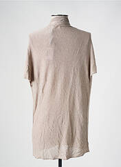 Gilet manches courtes beige LA FEE MARABOUTEE pour femme seconde vue