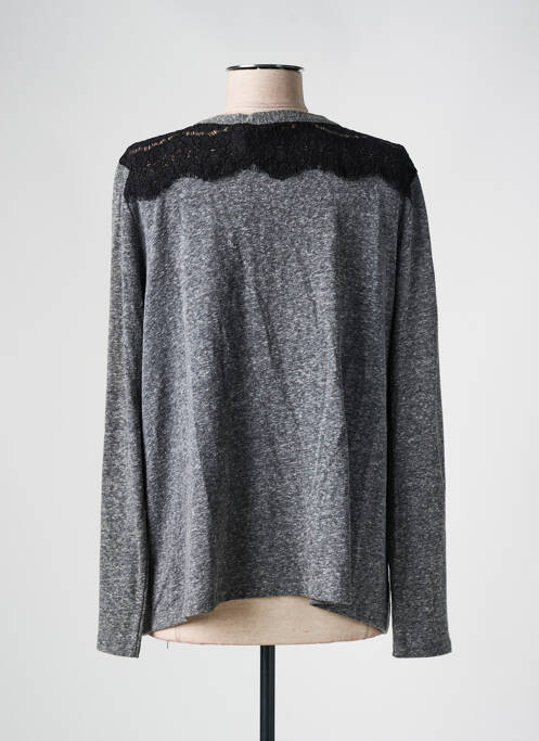 Gilet manches longues manches longues gris LA FEE MARABOUTEE femme
