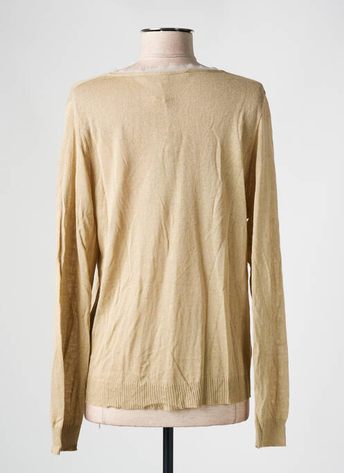 Gilet manches longues coupe cintrée beige LA FEE MARABOUTEE femme
