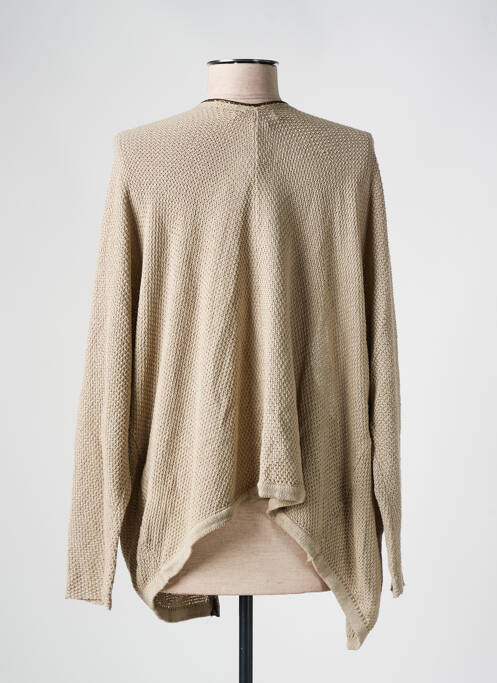 Gilet manches longues marron LA FEE MARABOUTEE femme