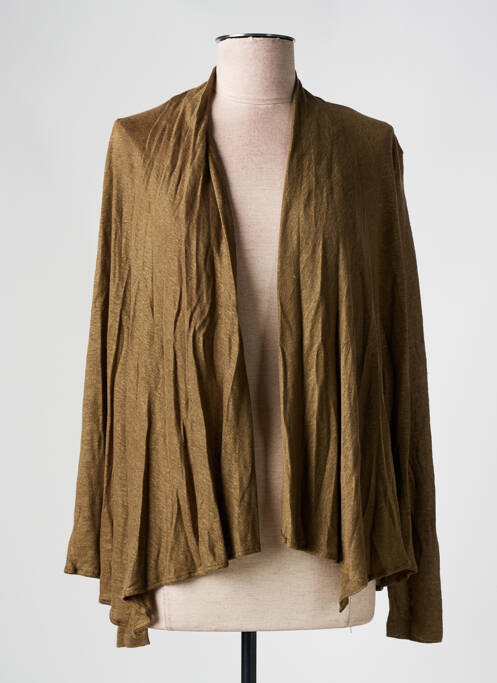 Gilet manches longues vert LA FEE MARABOUTEE pour femme