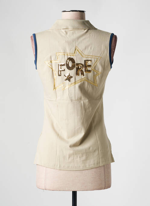 Polo beige GIRLS GOLF pour femme