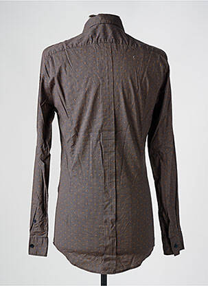Chemise manches longues imprimé fantaisie marron IMPERIAL homme