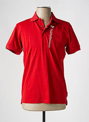 Polo broderie manches courtes rouge PEAK PERFORMANCE homme