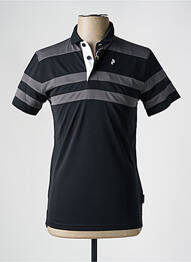 Polo imprimé rayures manches courtes noir PEAK PERFORMANCE homme