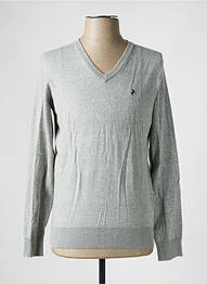 Pull col v manches longues gris PEAK PERFORMANCE homme