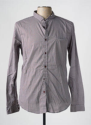 Chemise manches longues imprimé fantaisie gris IMPERIAL homme