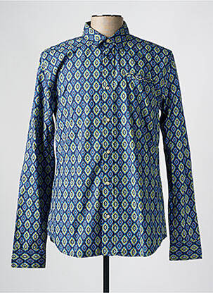 Chemise manches longues poches bleu SCOTCH & SODA homme