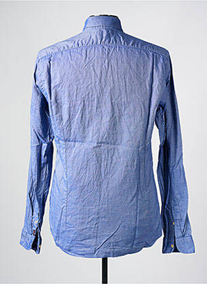 Chemise manches longues fermeture boutonnée sur le devant bleu SCOTCH & SODA homme