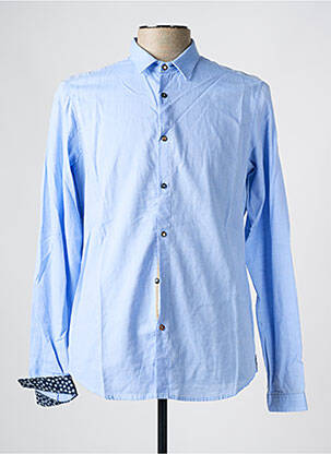 Chemise manches longues coupe cintrée bleu IMPERIAL homme