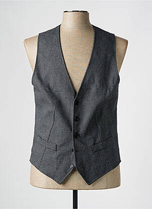 Gilet sans manche tissage chiné gris IMPERIAL homme