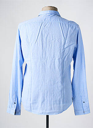 Chemise manches longues coupe cintrée bleu IMPERIAL homme