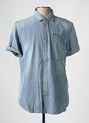 Chemise manches courtes bleu SCOTCH & SODA pour homme