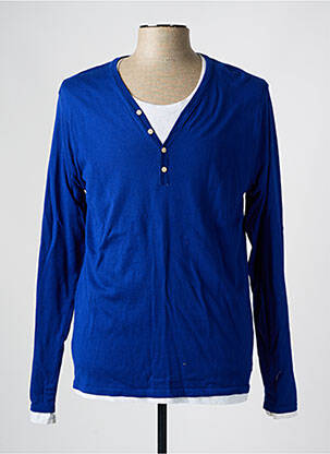 Pull bleu SCOTCH & SODA pour homme
