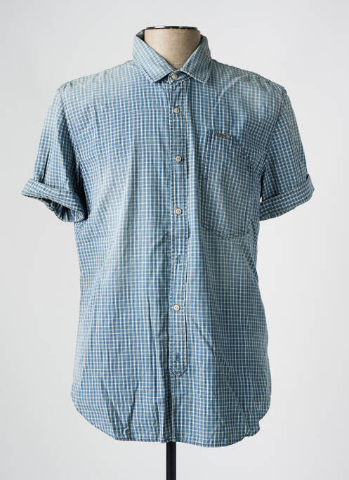 Chemise manches courtes bleu SCOTCH & SODA pour homme