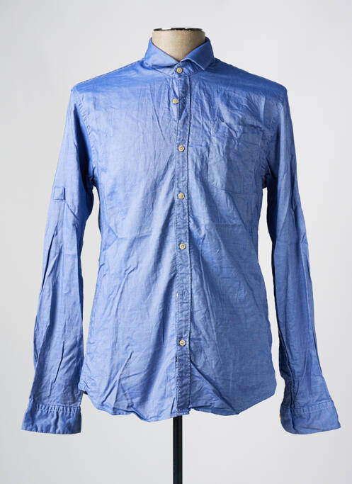 Chemise manches longues bleu SCOTCH & SODA pour homme