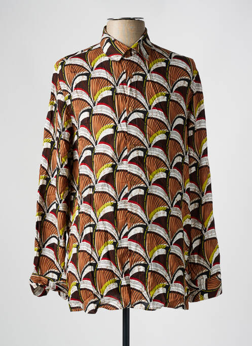 Chemise manches longues marron IMPERIAL pour homme