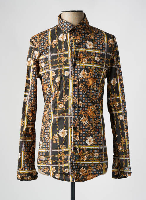 Chemise manches longues marron IMPERIAL pour homme