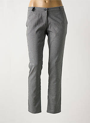 Pantalon slim stretch taille normale gris PLEASE femme
