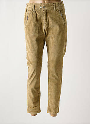 Pantalon slim stretch taille normale marron ANNA femme