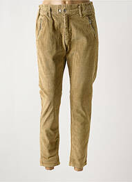Pantalon slim stretch taille normale marron ANNA femme