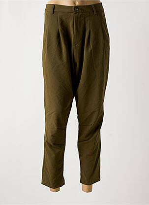 Pantalon 7/8 stretch taille normale vert IMPERIAL femme