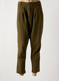 Pantalon 7/8 stretch taille normale vert IMPERIAL femme