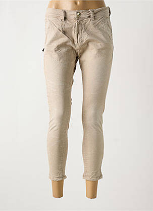 Pantalon slim taille basse taille basse beige IMPERIAL femme
