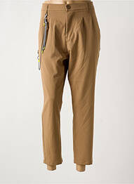 Pantalon 7/8 stretch taille normale marron IMPERIAL femme