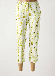 Pantacourt coupe droite taille basse vert NUNI femme