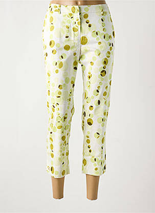 Pantacourt coupe droite taille basse vert NUNI femme