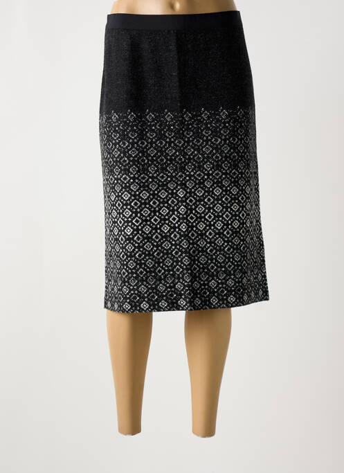 Jupe mi-longue gris LA FEE MARABOUTEE pour femme