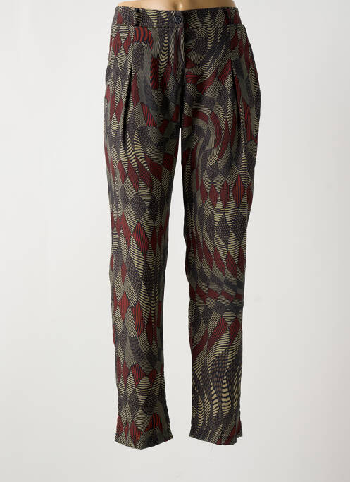 Pantalon droit vert LA FEE MARABOUTEE pour femme