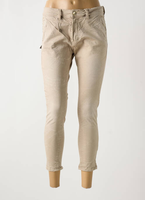 Pantalon slim beige IMPERIAL pour femme