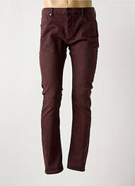 Jeans skinny fermeture boutonnée sur le devant taille normale rouge SCOTCH & SODA homme