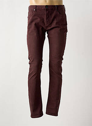 Jeans skinny fermeture boutonnée sur le devant taille normale rouge SCOTCH & SODA homme