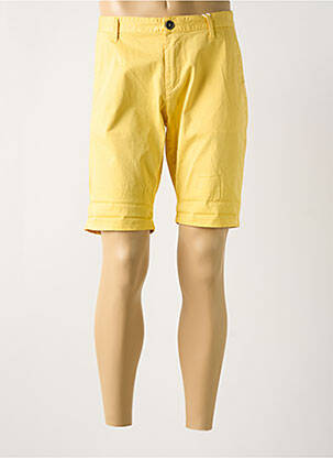 Bermuda taille à pinces taille normale jaune IMPERIAL homme