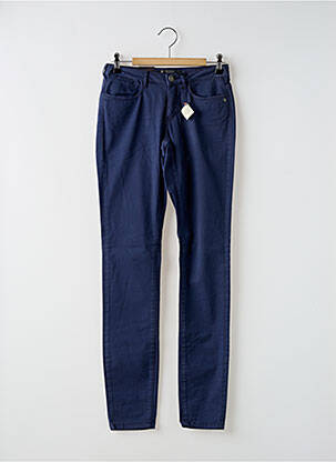 Pantalon slim taille basse taille basse bleu MAISON SCOTCH femme