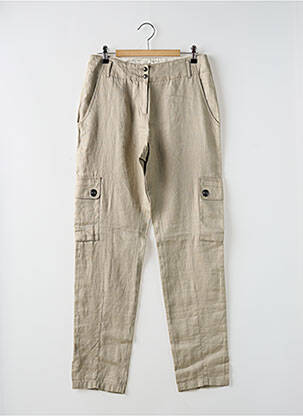Pantalon cargo taille normale taille normale beige IKKS femme