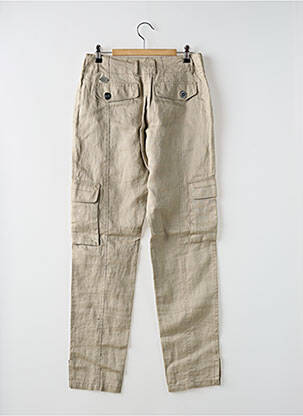Pantalon cargo slim taille normale beige IKKS femme