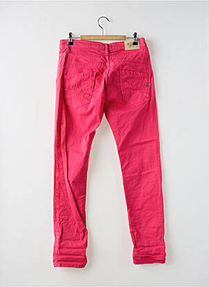 Jeans coupe slim taille basse taille basse rose PLEASE femme