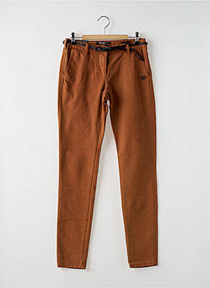 Pantalon slim taille basse taille basse marron MAISON SCOTCH femme