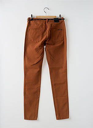 Pantalon slim taille basse taille basse marron MAISON SCOTCH femme